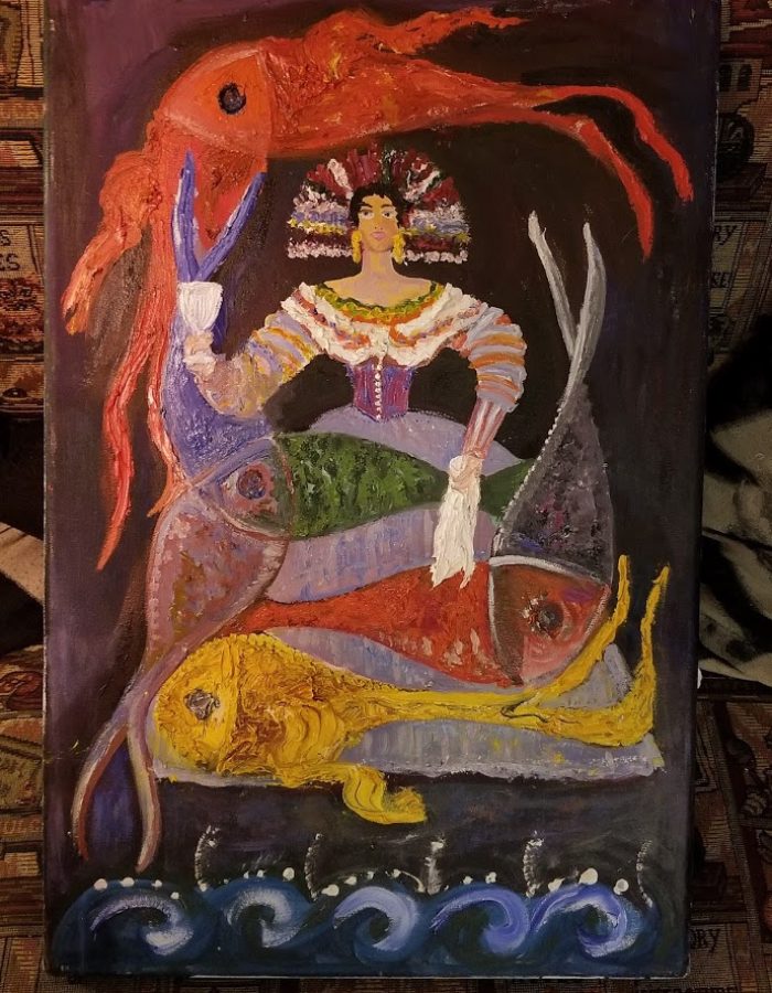 Frida and Escher Mix Style